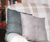 chair and cushions
