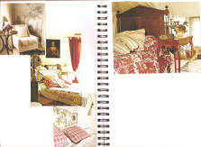 Magazine pictures in scarapbook